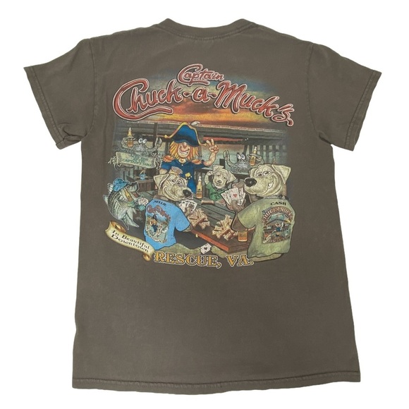 Captain Chuck a Muck's Beautiful Downtown Rescue Virginia T-Shirt - Picture 1 of 7